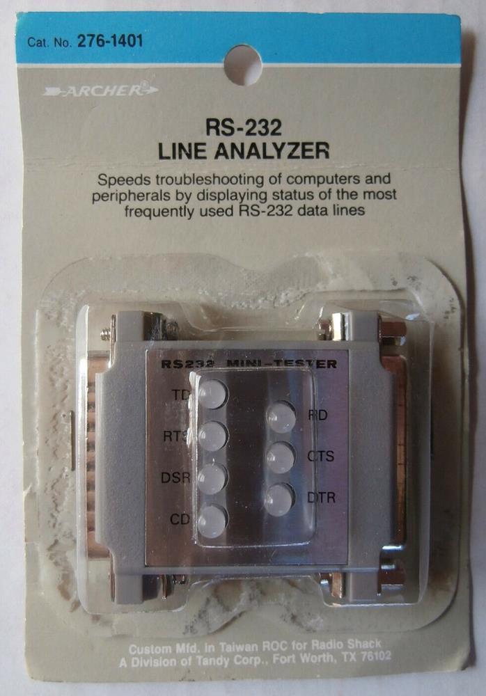 RS-232 Line Analyzer Archer Radio Shack 276-1401