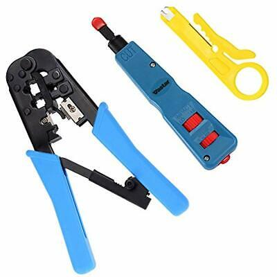 Vastar Pulling Grips Punch Down Tool - Network Cable Repair Kit Wire Impact