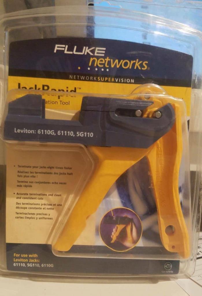 Fluke Networks JR-LEV-2 JackRapid Punch Down Tool for Leviton 61110 5G110 6110G