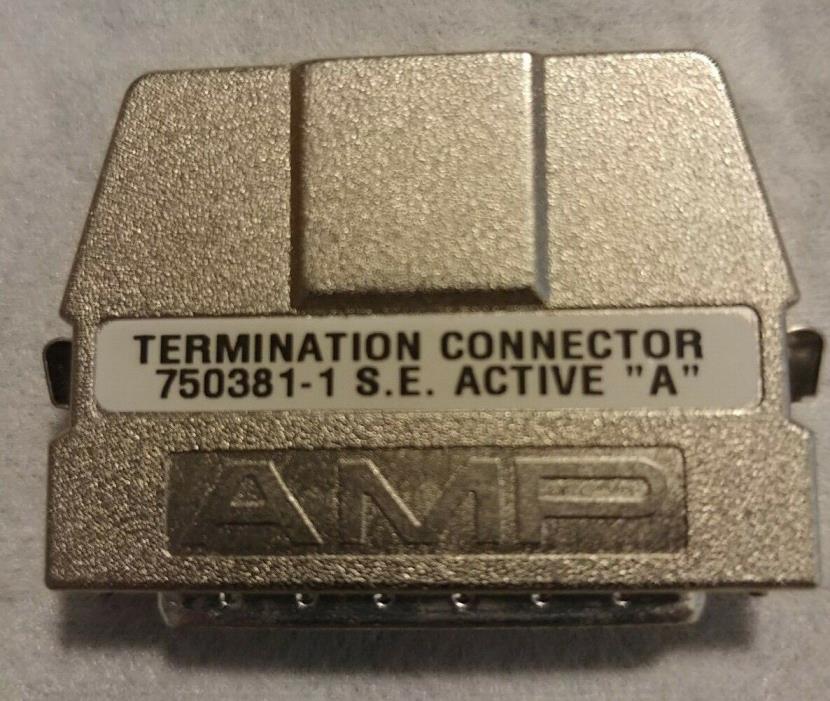 Genuine AMP SCSI LVD SE 50 Pin Male Terminator 750381-1