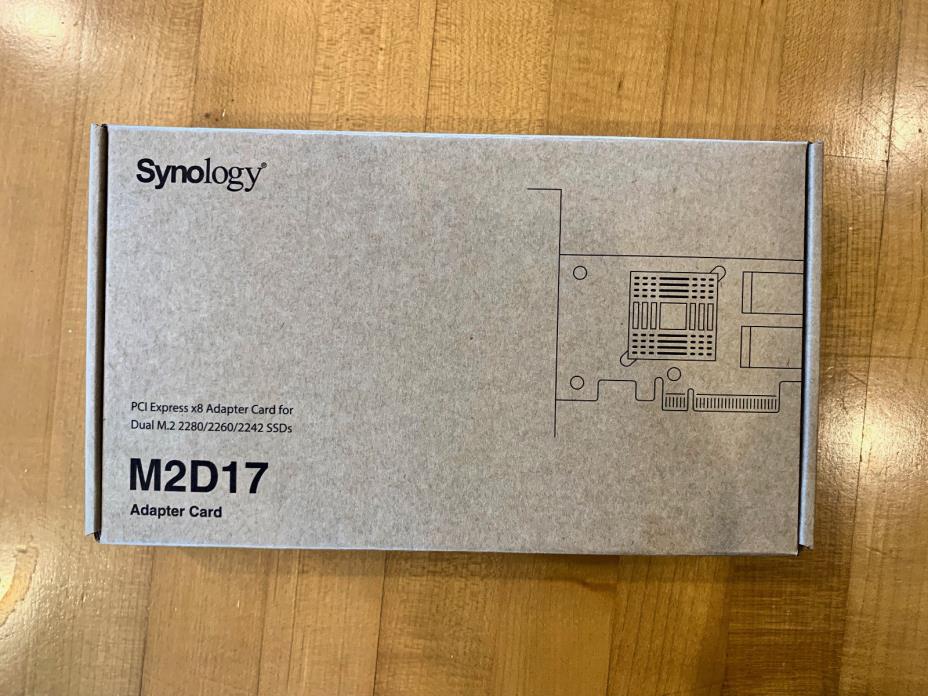 Synology M2D17 Dual m.2 SSD PCIe 2.0 Adapter Card FREE SHIPPING