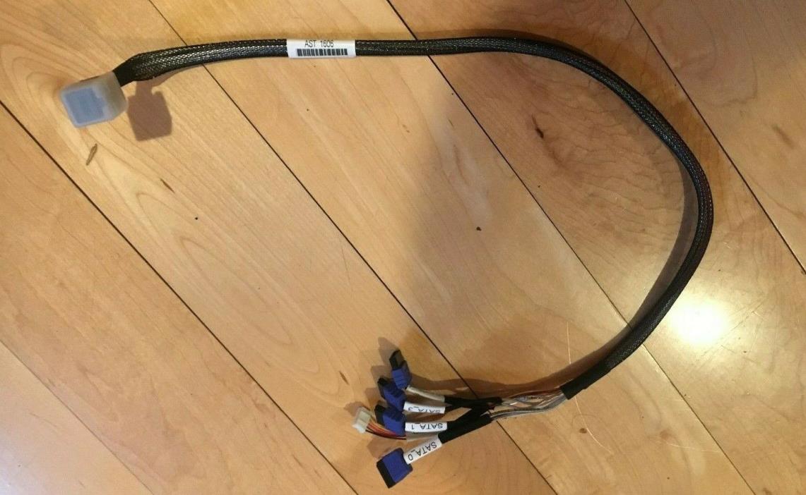 Intel  Mini SAS Hd SFF-8643 TO 4 SATA 7P+6Pin SGPIO Cable SAS Cable H66178-002
