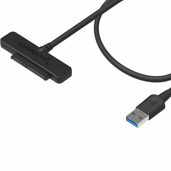 Sabrent USB 3.0 to SSD / 2.5-Inch SATA I/II/IIIHard Drive Adapter (EC-SSHD)