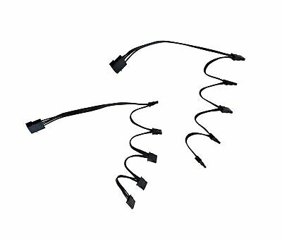 (2 pack) 4 Pin IDE Molex to 5 x 15 Pin SATA Power Y-Cable A... - FREE 2 Day Ship