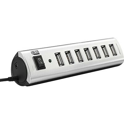 Adesso AUH-2070P - 7 Port USB 2.0 Hub with Power Adapter