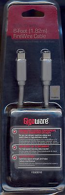 RadioShack GIGAWARE 6 FOOT FIREWIRE CABLE 9-PIN TO 9-PIN 1500010 NEW!!!