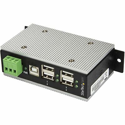 StarTech.com 4 Port Industrial USB Hub-USB 2.0-15kV ESD Protection