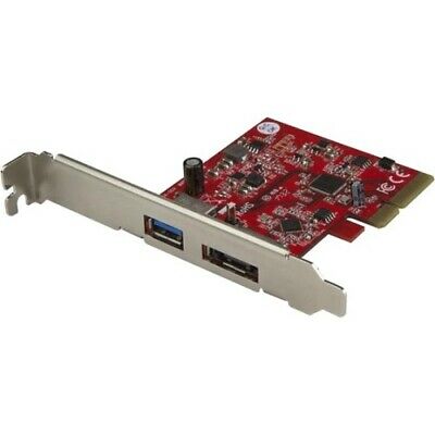 StarTech.com 2 Port USB 3.1 (10Gbps) + eSATA PCI Express Card -1x USB-A+1x eSATA