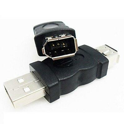 Firewire IEEE 1394 6 Pin Female F To USB M Male Cable Adapter Convert