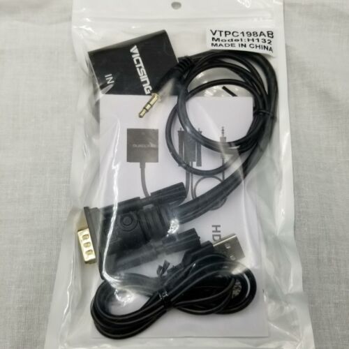 VicTsing HDMI to VGA Adapter Audio Cable 1080P HDMI Female to VGA Male Adapter