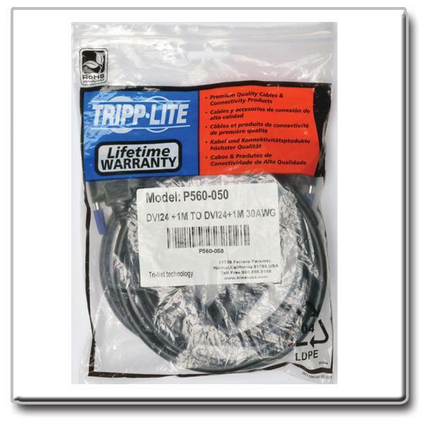 NEW Tripp Lite DVI Single Link Cable, Digital TMDS Monitor Cable 50ft P561-050