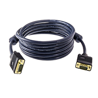 Projector Cable VGA/SVGA HD15 Male to Male Video Coaxial Monitor Cable with Gold