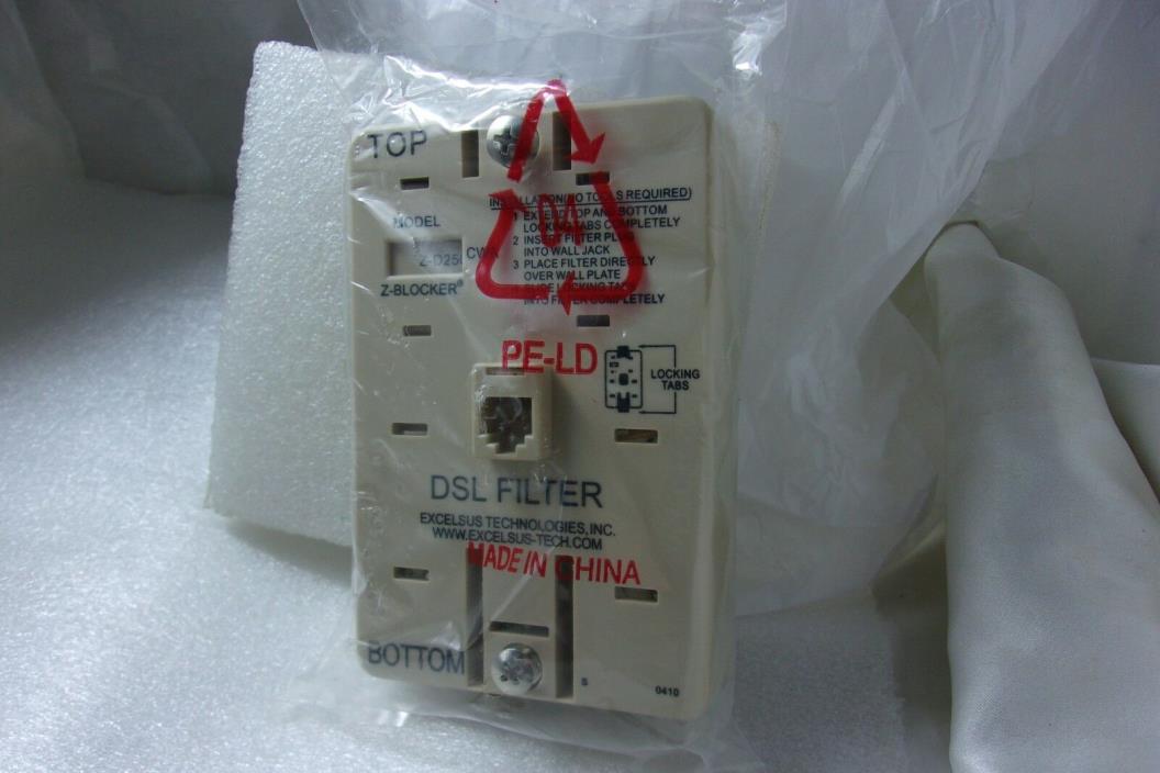 DSL Filter Excelsus Technologies Z-Blocker Wall Mount Z-D250 CWA  NEW
