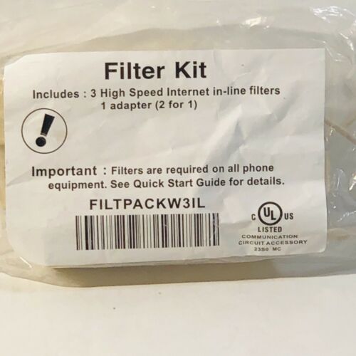 SUTTLE Filter Kit 5 High Speed Internet In-Line Filters 1 Adapter (2 for 1)  NEW