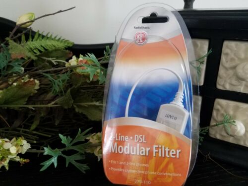RADIO SHACK 2-Line DSL Modular Phone Filter #279-110, New in Package