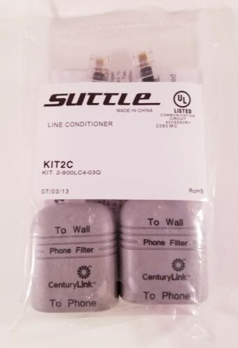 CenturyLink Suttle DSL Phone Line Conditioner Kit 2C 2-900LC4-03Q ~ Pkg of 2