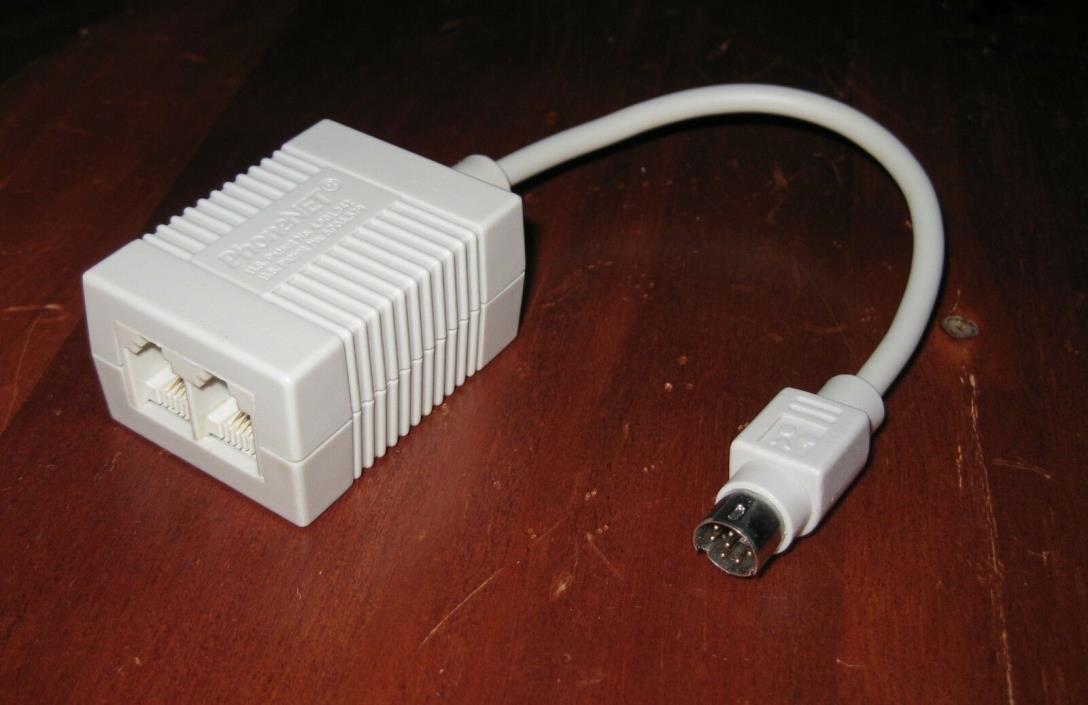 Farallon PhoneNET Apple Mac Serial 2-Port RJ-11  Localtalk / Appletalk Adapter