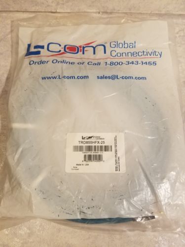 NEW L-Com, TRD855SIG-10, Industrial Grade Cat5e Ethernet Patch Cable, Free Ship