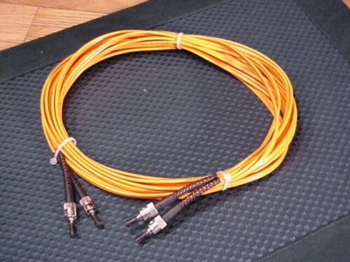 20' ST-ST Fiber Optic Cable Duplex M/M ST to ST