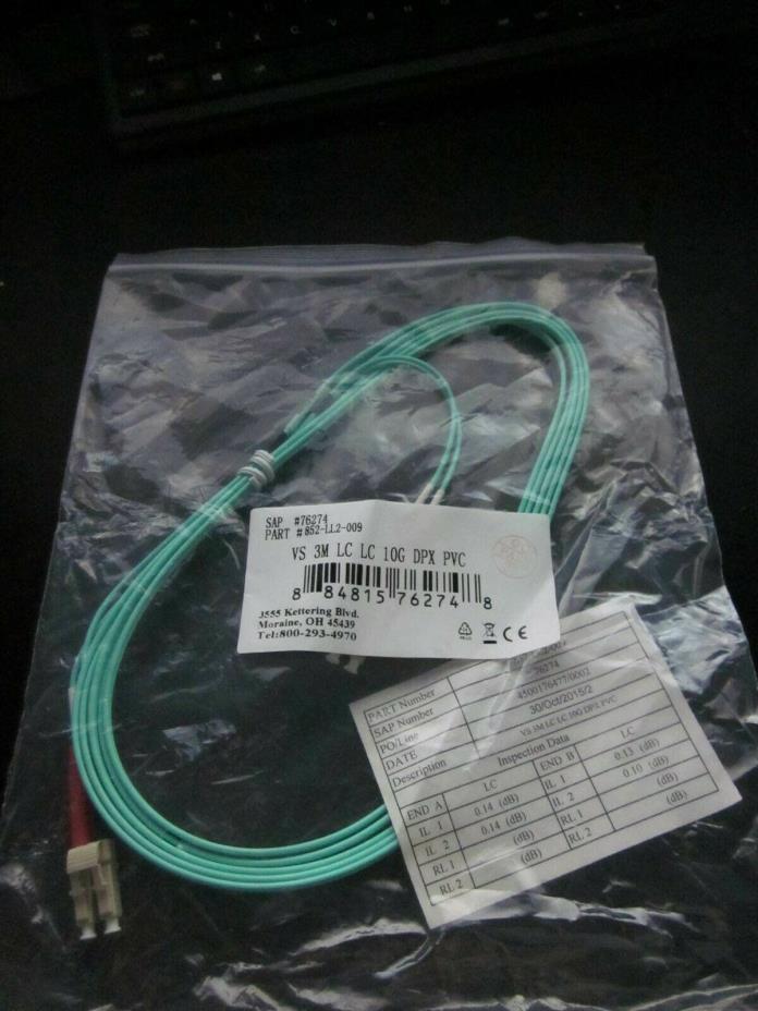 Quiktron LC-LC 50/125 Duplex Multi-mode 10G Fiber Optic Cable 852-LL2-009