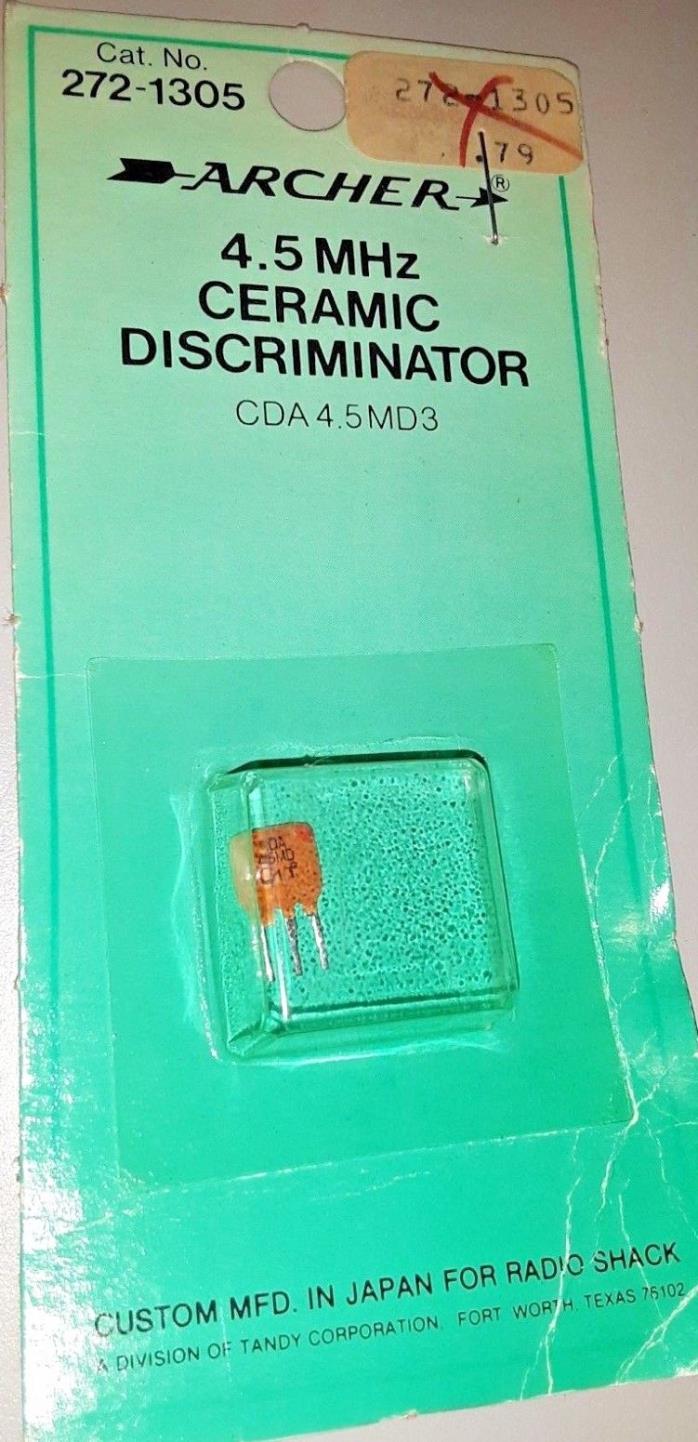 Archer Radio Shack 272-1305 4.5 MHz ceramic discriminator