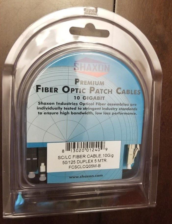 Shaxon Premium Fiber Optic Patch Cables FCSCLCQ05M-B