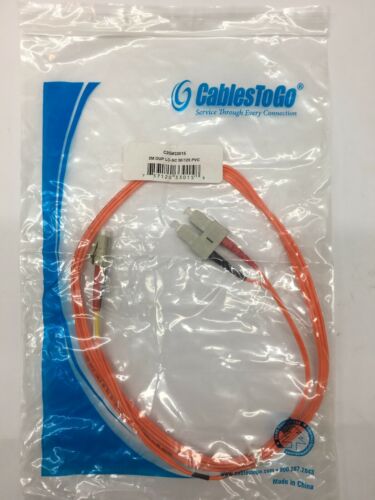 2-Meter Fiber Optic Cable LC-SC 50/125 Cables to Go (C2G) Duplex