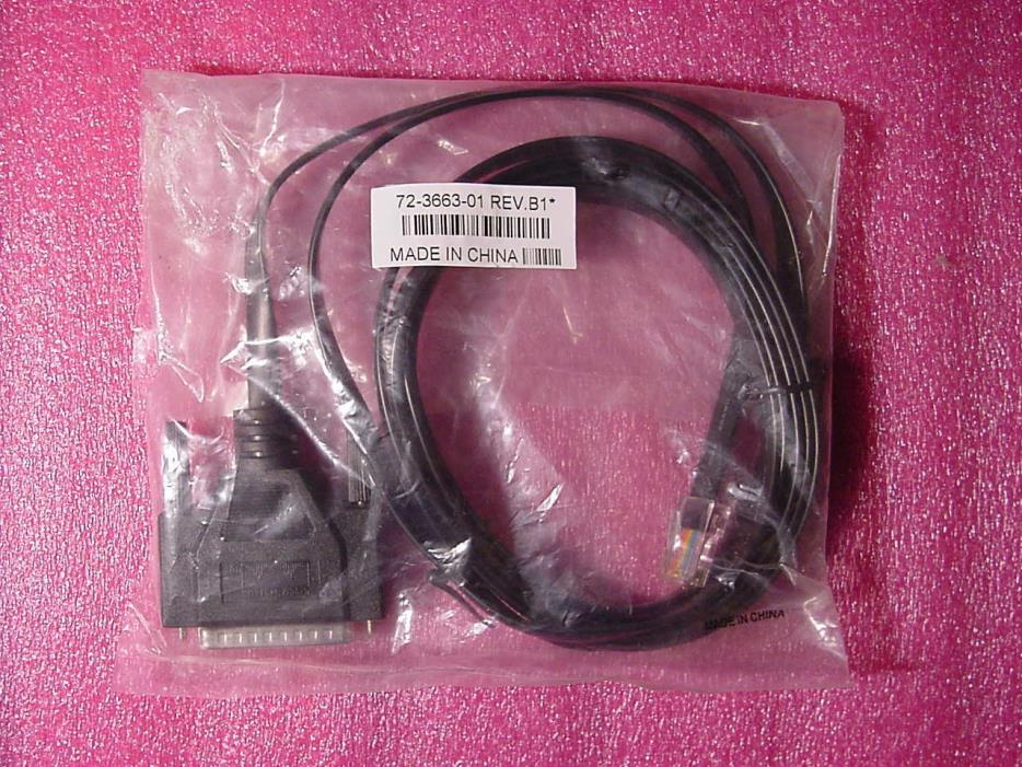 Cisco Systems Modem Console Cable Black 6' DB25 to RJ45 72-3663-01