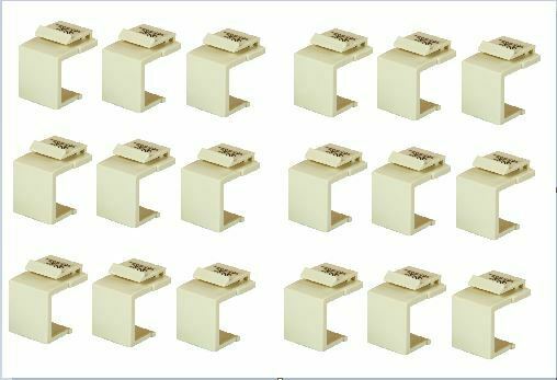 CE Tech, Snap-In Blank Inserts, Four 6-Packs 24 Total, Lt Almond, 620 672,