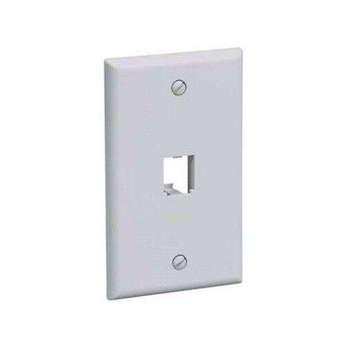 Panduit mini-com faceplate classic series single gang 1 module space OFF-White