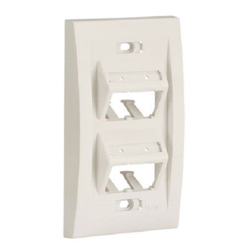 Panduit mini-com ultimate id, 4 pos c executive sloped faceplate 10 PACK Ivory