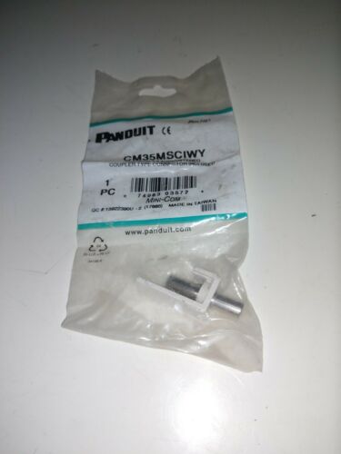 1 NIB PANDUIT CM35MSCIWY MINI-COM 3.5 AUDIO/STEREO COUPLER TYPE