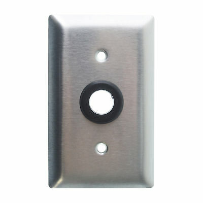 PASS & SEYMOUR SS730 COAX / CABLE WALL-PLATE, ONE-GANG, STAINLESS STEEL