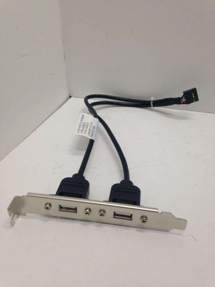 IBM Lenovo Rear USB Extension Cable Full Height Bracket P/N 41R3371 FRU 42y8005