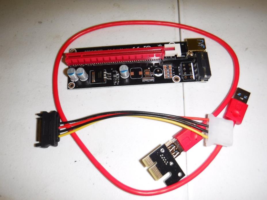 USB 3.0 PCE164P-N03 VER 006C 1x TO 16x Extender Riser Card Adapter BTC Cable