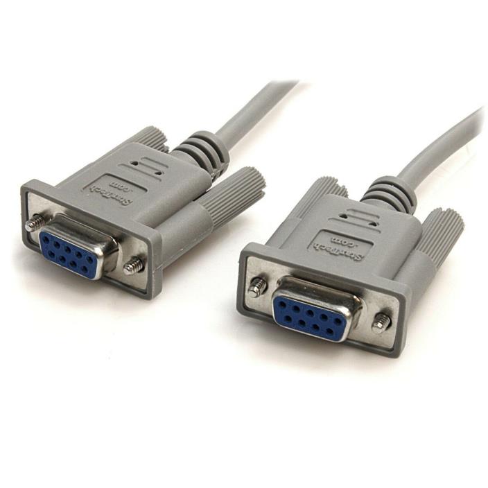 New in box! Radio Shack Shielded 6' RS -232C  Db9 Cable, white