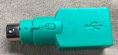 PS2 (PS/2) to USB Microsoft Green Mouse Connector - Price Reduced!