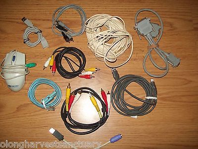 Computer cords, networking, cables, misc. mouse bulk sale