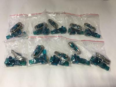 LOT OF 10 X NEW DTECH DT-5001 USB TO RS232 SERIAL 9 PIN DB9 ADAPTER W/ EXTENSION