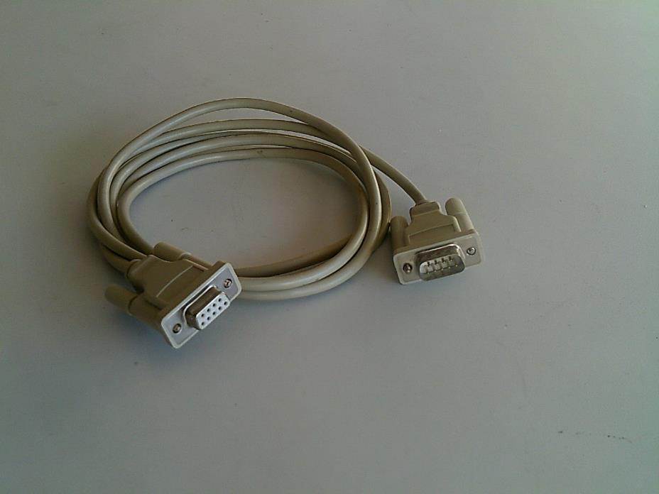 DB-9 Serial cable, six feet