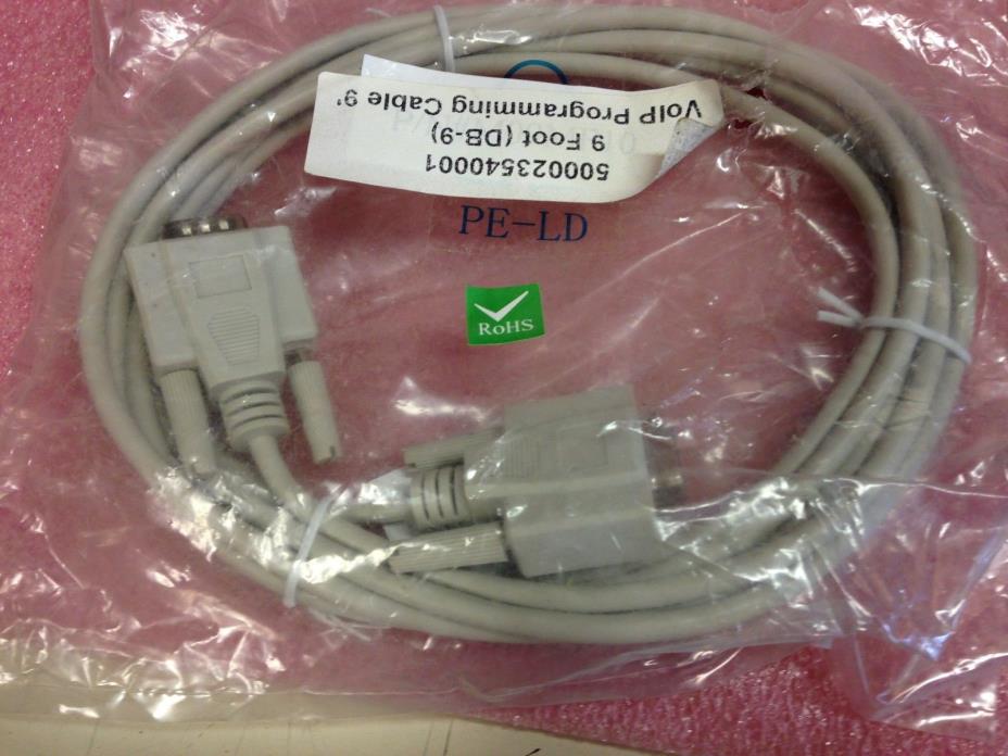 PE-LD 9ft DB-9 VoIP Programming Cable 9' NEW 1b