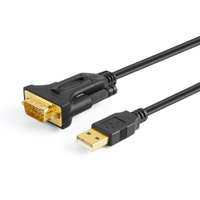 CableCreation USB To RS232 Adapter With PL2303 Chipset,6ft Gold Plated USB 2.0