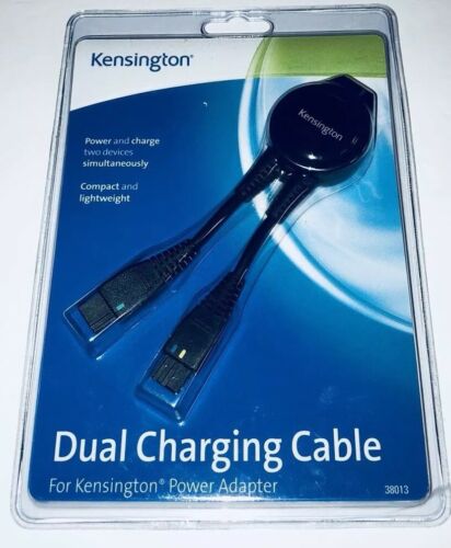 Kensington Dual Charging Cable 38013 fits Kensington Power Adapters NEW P2