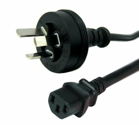 Australia SAA 3Pole Male to IEC 320 C15 kettle plug Power Cord Lead 1.8M