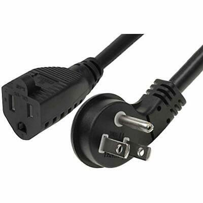 SF Cable, 3ft Ultra Low Profile Angle NEMA 5-15P To 5-15R With 36 Inches 16/3