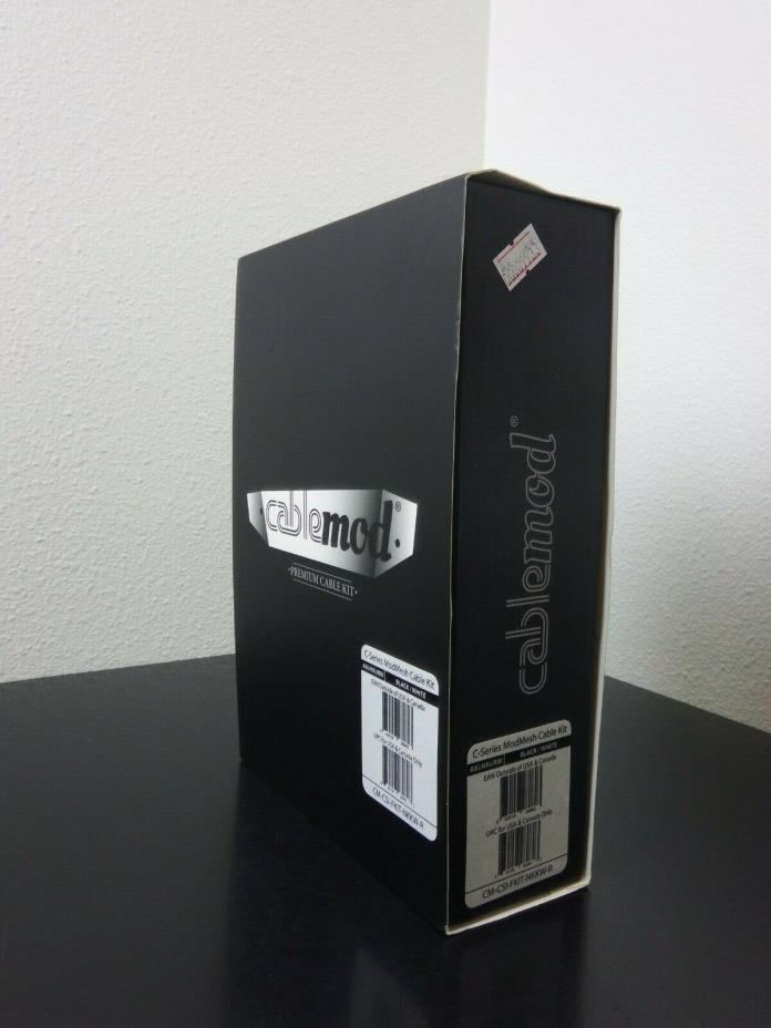 CableMod C-Series AXi, HXi & RM ModMesh™ Cable Kit - BLACK / WHITE   #9933