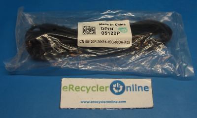 NEW Dell Flat AC Power Cord Cable 6ft OEM LCD Monitor Optiplex Vostro