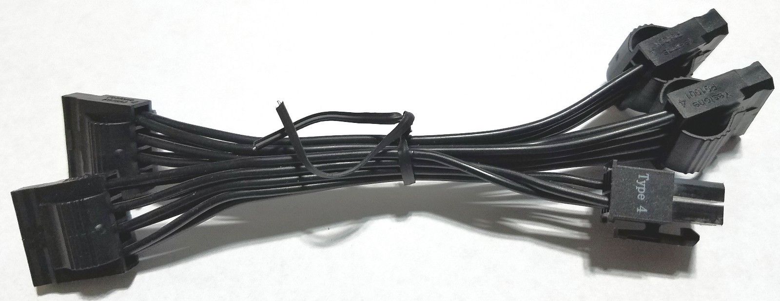 6 Pin to 4 Pin Molex Modular Type 4 Power Supply Cable For Corsair TX???M