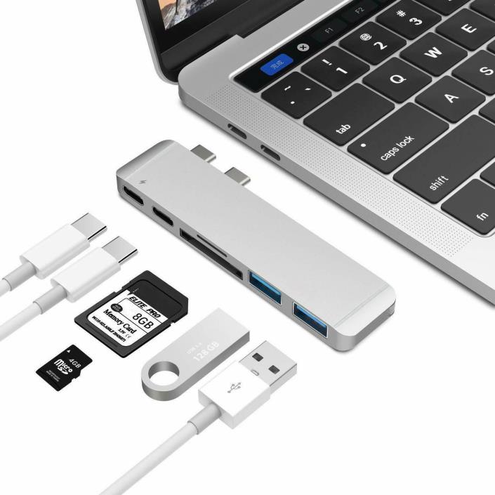 USB C Hub, 9-in-1 Type C Hub with 4K HDMI, Gigabit Ethernet, USBC Power Delivery
