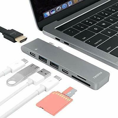 USB C Hub T8-H,USB-C To 3.0/HDMI Adapter, Aluminum Digital AV Multiport With New
